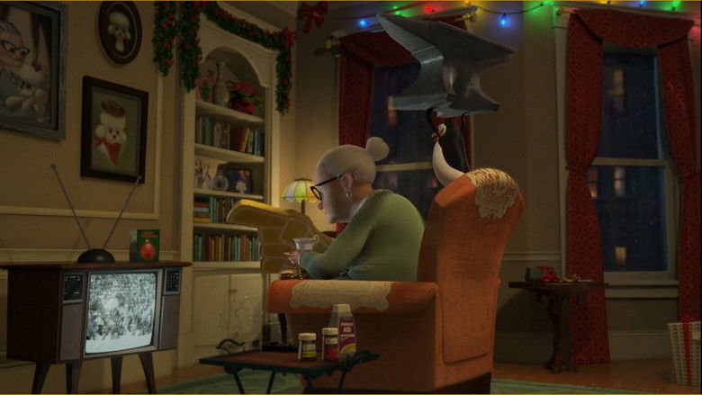 The Madagascar Penguins in a Christmas Caper still