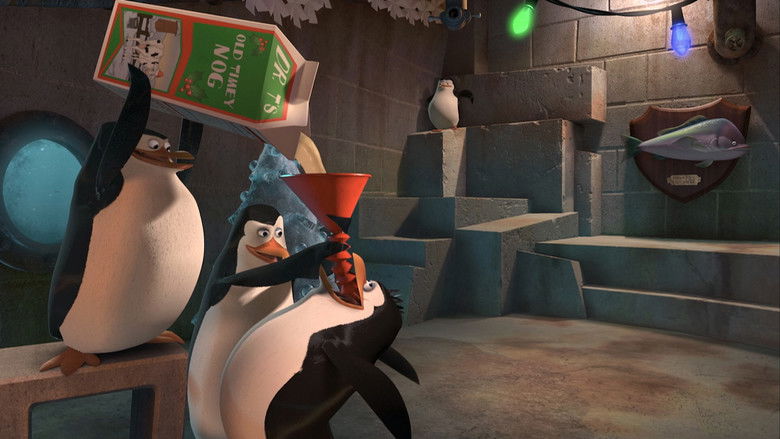 The Madagascar Penguins in a Christmas Caper still